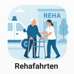Wir bringen Sie sicher und zuverlässig zu Ihrer Rehabilitationsmaßnahme.