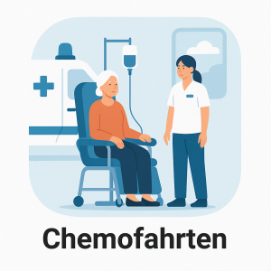 Unser Strahlentherapietransport gewährleistet eine stressfreie und angenehme Fahrt.